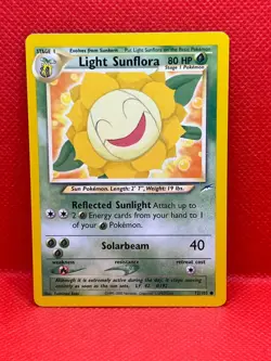 Pokemon Tcg Light Sunflora 72/105 Neo Destiny Non Holo - Image 1