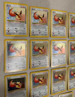 2000 WOTC POKEMON LEAGUE EEVEE #11 BLACK STAR HOLO PROMO LOT OF 17 W/ SWIRLS C - Image 2