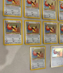 2000 WOTC POKEMON LEAGUE EEVEE #11 BLACK STAR HOLO PROMO LOT OF 17 W/ SWIRLS C - Image 4