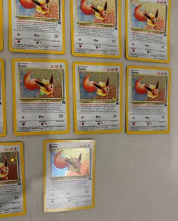 2000 WOTC POKEMON LEAGUE EEVEE #11 BLACK STAR HOLO PROMO LOT OF 17 W/ SWIRLS C - Image 5