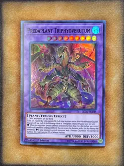 Yugioh Predaplant Triphyoverutum LED5-EN045 Super Rare 1st Ed NM - Image 1