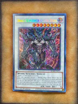 Yugioh Draco Berserker of the Tenyi BLMR-EN074 Secret Rare 1st Ed NM - Image 1