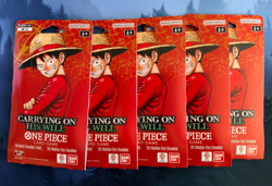 One Piece TCG OP-13 Carrying on His Will Sleeved Booster Packs Lot Of 5 English - Image 1