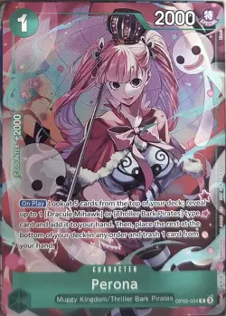 One Piece Extra Booster: One Piece Heroines Edition Foil Perona OP09-034 R NM - Image 1