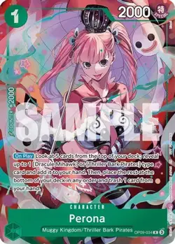 One Piece Extra Booster: One Piece Heroines Edition Foil Perona OP09-034 R NM - Image 2