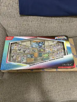 Pokemon TCG Prismatic Evolutions Lucario ex & Tyranitar ex Premium Collection - Image 1
