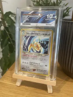 Ace 10 - 2002 Pokemon Neo Destiny Light Dragonite #14 Holo - Image 1