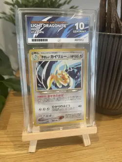 Ace 10 - 2002 Pokemon Neo Destiny Light Dragonite #14 Holo - Image 2