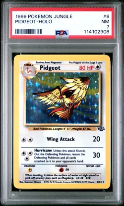 1999 POKEMON JUNGLE #8 PIDGEOT-HOLO PSA NM 7 - Image 1