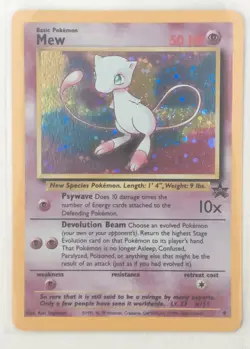 Pokemon Mew #9 HOLO Black Star Promo Card VINTAGE NM WOTC Ze55 - Image 1