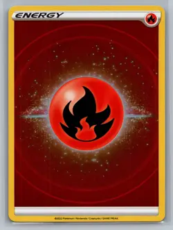 Fire Energy SWSH: Crown Zenith Reverse Holo Pokemon Card - Image 1