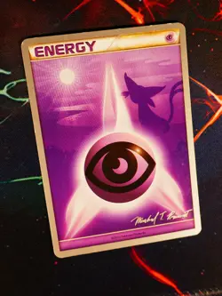 MP/HP Pokemon (WC-2010) PSYCHIC ENERGY Card WORLD CHAMPIONSHIPS Set Espeon - Image 1