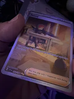 Pokemon TCG Penny Scarlet & Violet Holo Ultra Rare Card 252/198 NM/M Condition - Image 3