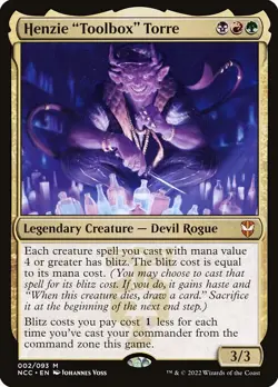 1x Henzie "Toolbox" Torre - Foil NM Eng MTG - New Capenna Commander - Image 1