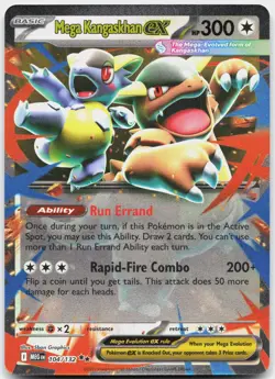 Mega Kangaskhan ex 104/132 Double Rare Mega Evolution Pokemon Near Mint - Image 1
