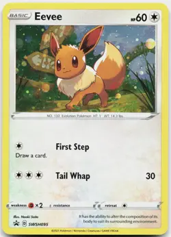 Eevee SWSH095 Holo Promo Sword & Shield Promo Pokemon Near Mint - Image 1