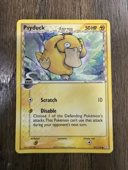 Pokemon Psyduck Delta Species EX Holon Phantoms 81/110 Basic 50 HP Common Card - Image 1