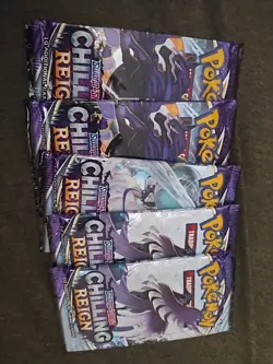 pokemon sword and shield chilling reign 5 Pack - Image 1