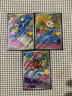 First Partner Illustration Collection Series 1 Gen 7 Alolan Pokemon TCG Set - Image 1