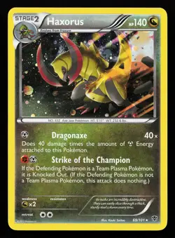Haxorus (Cosmos Holo) 69/101 Holo Promo Plasma Blast Pokemon Card - Image 1