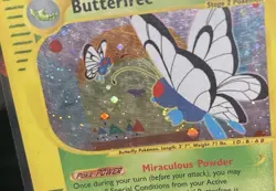 Pokemon Butterfree 5/165 Expedition Base Set E Reader Holo Rare SWIRL Card - Image 3
