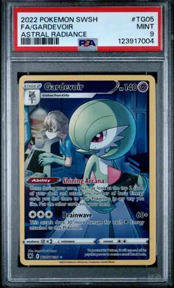 2022 POKEMON SWORD & SHIELD ASTRAL RADIANCE #TG05 FULL ART/GARDEVOIR PSA 9 - Image 1