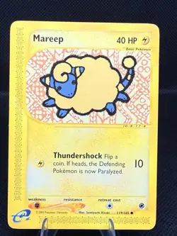 E-Reader Mareep 119/165 Expedition Sumiyoshi Kizuki Pokemon TCG Card - Image 1