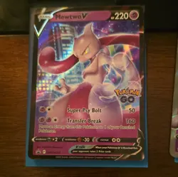 Pokemon Mewtwo V Holo Card Lot - 3 Cards - V - SWSH223, SWSH229, 030/078. - Image 1