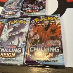 Chilling Reign Pokemon Booster Pack x 5 (Complete Pack Art Set) 820650808470 - Image 3
