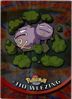 Weezing #110 Holo Topps Chrome Trading Cards Series 2 LP - Image 1