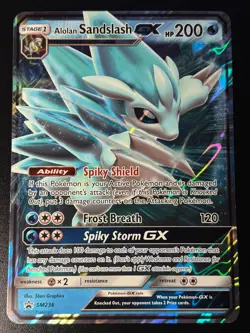 Alolan Sandslash GX SM236 Pokemon Oversized Jumbo - Image 1