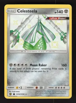 Celesteela SV32/SV94 Pokemon Hidden Fates Holo Card - Image 1