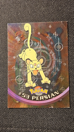 1999 Topps Pokemon Series 1 Black Label #53 Persian Foil MP *SP* - Image 2