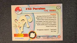 1999 Topps Pokemon Series 1 Black Label #53 Persian Foil MP *SP* - Image 3