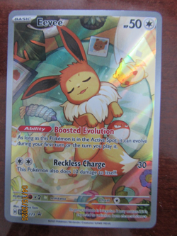 "Eevee Pokemon Trading Card - Holographic Rare - SVP Set - 2022" - Image 1