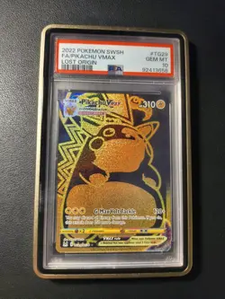 2022 Pokemon Sword & Shield Lost Origin Pikachu VMAX #TG29 FA PSA 10 GEM MINT - Image 1