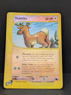Stantler 102/144 Skyridge Reverse Holo Rare Pokemon TCG Nintendo MP+ - Image 3