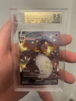 2021 Pokemon BGS 9.5 Charizard VMAX SHR Shiny Vault Shining Fates SV107 - Image 1