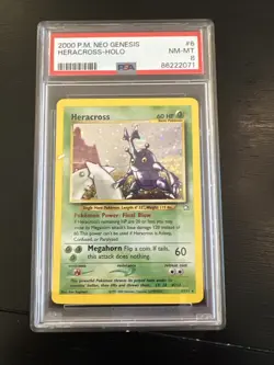 Pokemon 2000 Neo Genesis Unlimited 6/111 Holo Rare Heracross - Image 1