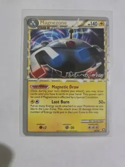 Pokemon Magnezone Prime 96/102 Triumphant Ultra Rare Holo Autographed - Image 3