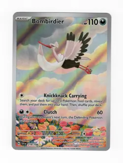 Bombirdier 219/198 Pokemon Scarlet and Violet Full Art Illustration Rare - NM - Image 1