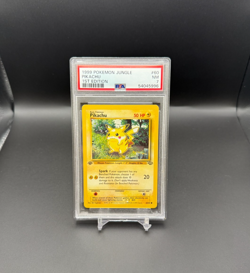 1999 PIKACHU #60 (1ST EDITION) POKEMON JUNGLE. PSA 7 - Image 1