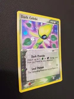 Pokemon TCG Dark Celebi Holo Rare Card #4/101 Hidden Legends Series (MP) - Image 2