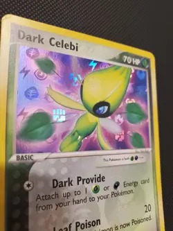 Pokemon TCG Dark Celebi Holo Rare Card #4/101 Hidden Legends Series (MP) - Image 4