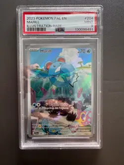 Pokemon Marill 204/193 Illustration Rare - Paldea Evolved - PSA 9 - Image 1