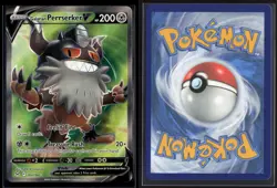 Galarian Perrserker V 183/196 Ultra Rare Lost Origin Pokemon NM/M - Image 3