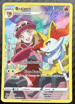 Braixen TG01/TG30 | Holo | Silver Tempest Trainer Gallery | NM | Pokemon - Image 3