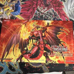 Blazing Dominion Prerelease Playmat Official Promo Red Dragon Archfiend Yugioh - Image 1