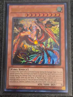 Yu-Gi-Oh! Radiant Typhoon Fonix, the Great Flame 1st Ed DOOD-EN017 NM - Image 1