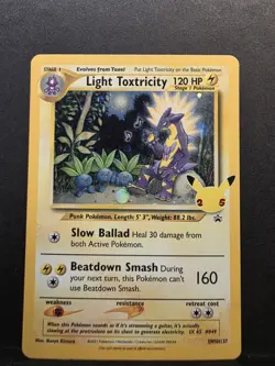 Light Toxtricity 2021 Celebrations Black Star Promo Swsh137 Pokemon Card - Lp - Image 1